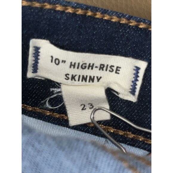 Madewell Jeans Womens 23 Blue 10-Inch High Rise Skinny Jeans Hayes Wash - Picture 3 of 7